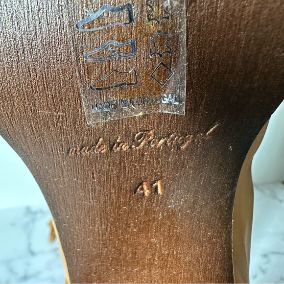 Free People Elle Block Heel Boot Size EU 41 Tan - Picture 13 of 16